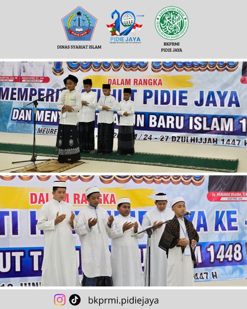 Antusias peserta dalam melaksanakan lomba festival Islami